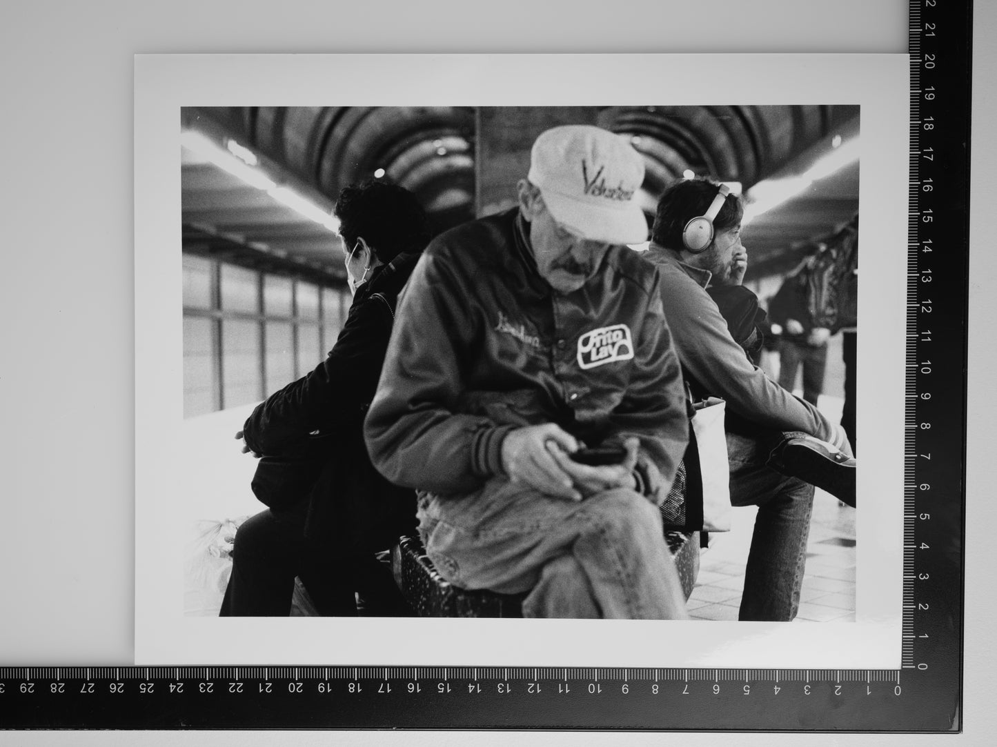 WAITING ON A TRAIN 8x10 Silver Gelatin Print