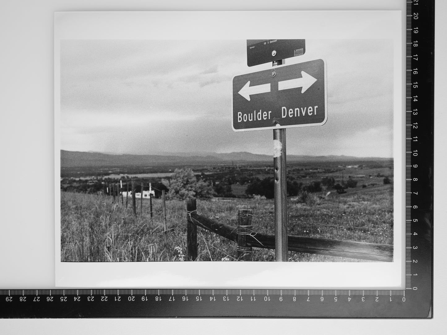 BOULDER TO DENVER 8X10 Silver Gelatin Print