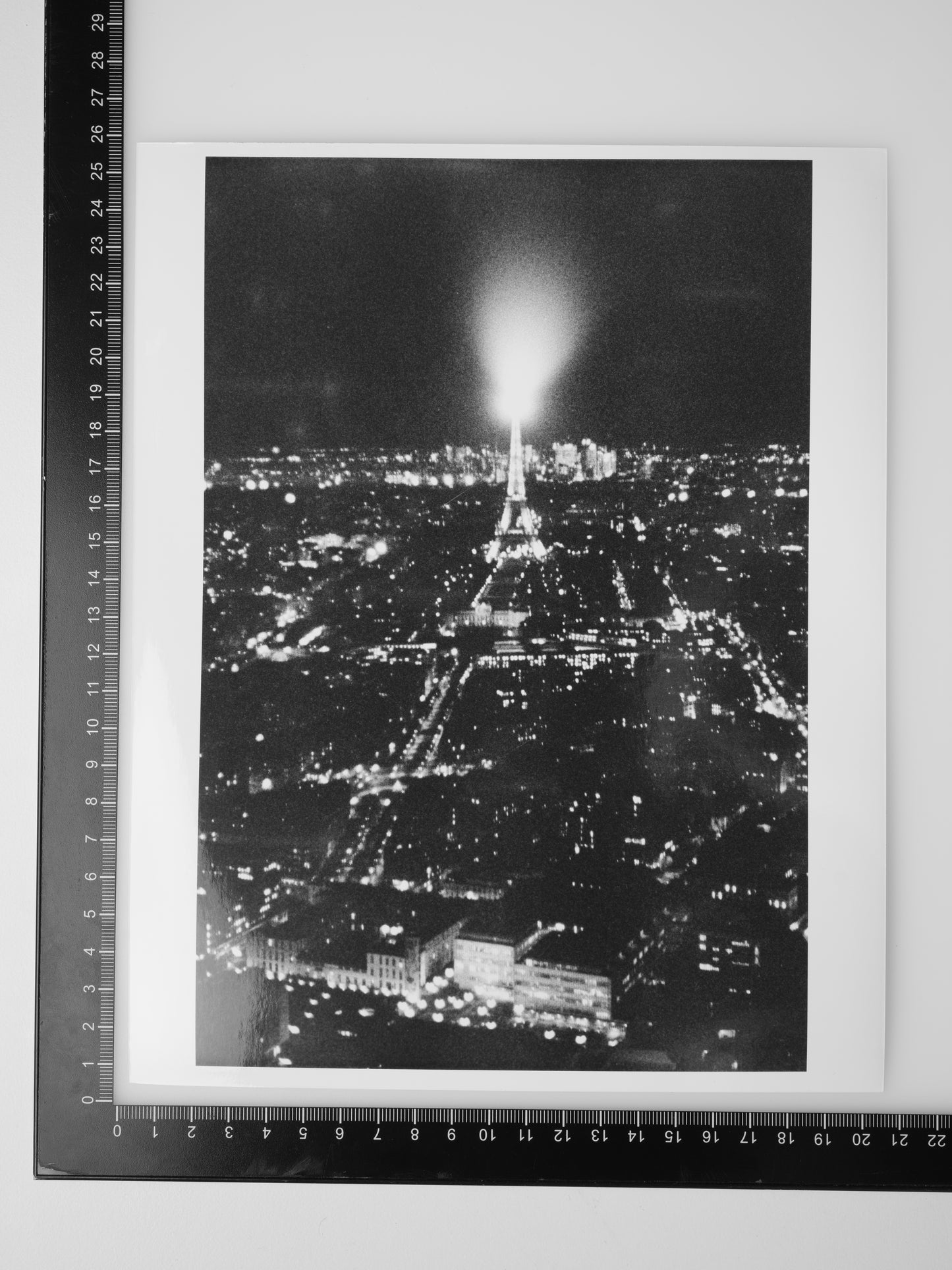 EIFFEL TOWER LIGHTSHOW FROM TOUR MONTPARNASSE 8X10 Silver Gelatin Print