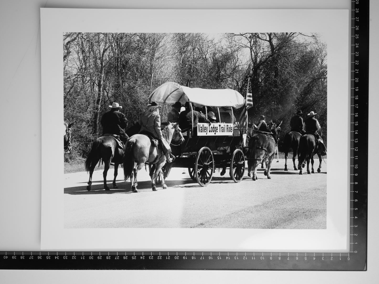 VALLEY LODGE TRAIL RIDE #1 11x14 Silver Gelatin Print