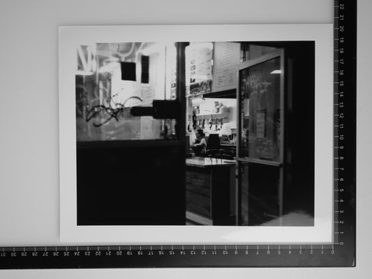 MAKING PIZZA ON HOLLYWOOD BOULEVARD 8x10 Silver Gelatin Print