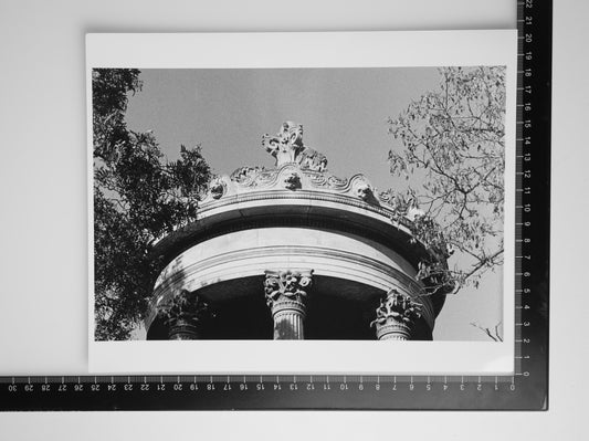 Architectural Detail in PARC DES BUTTES CHAUMONT 8x10 Silver Gelatin Print