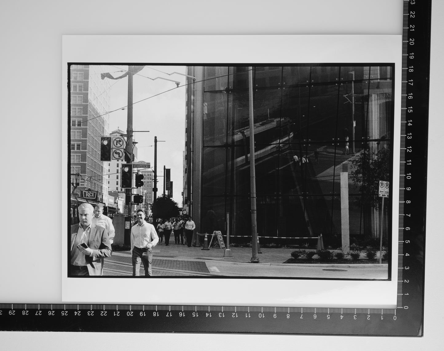 CROSSING AT 609 MAIN 8x10 Silver Gelatin Print