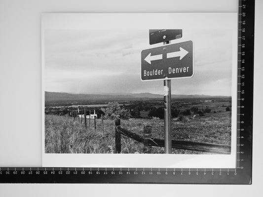 BOULDER TO DENVER 8X10 Silver Gelatin Print