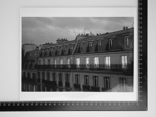 PARIS ROOFTOPS AT DUSK 8x10 Silver Gelatin Print