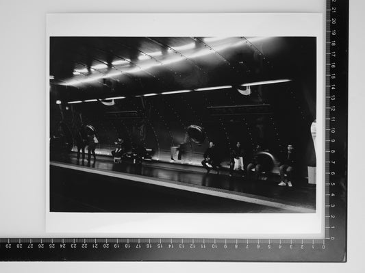 WAITING AT ARTS ET MÉTIERS 8X10 Silver Gelatin Print