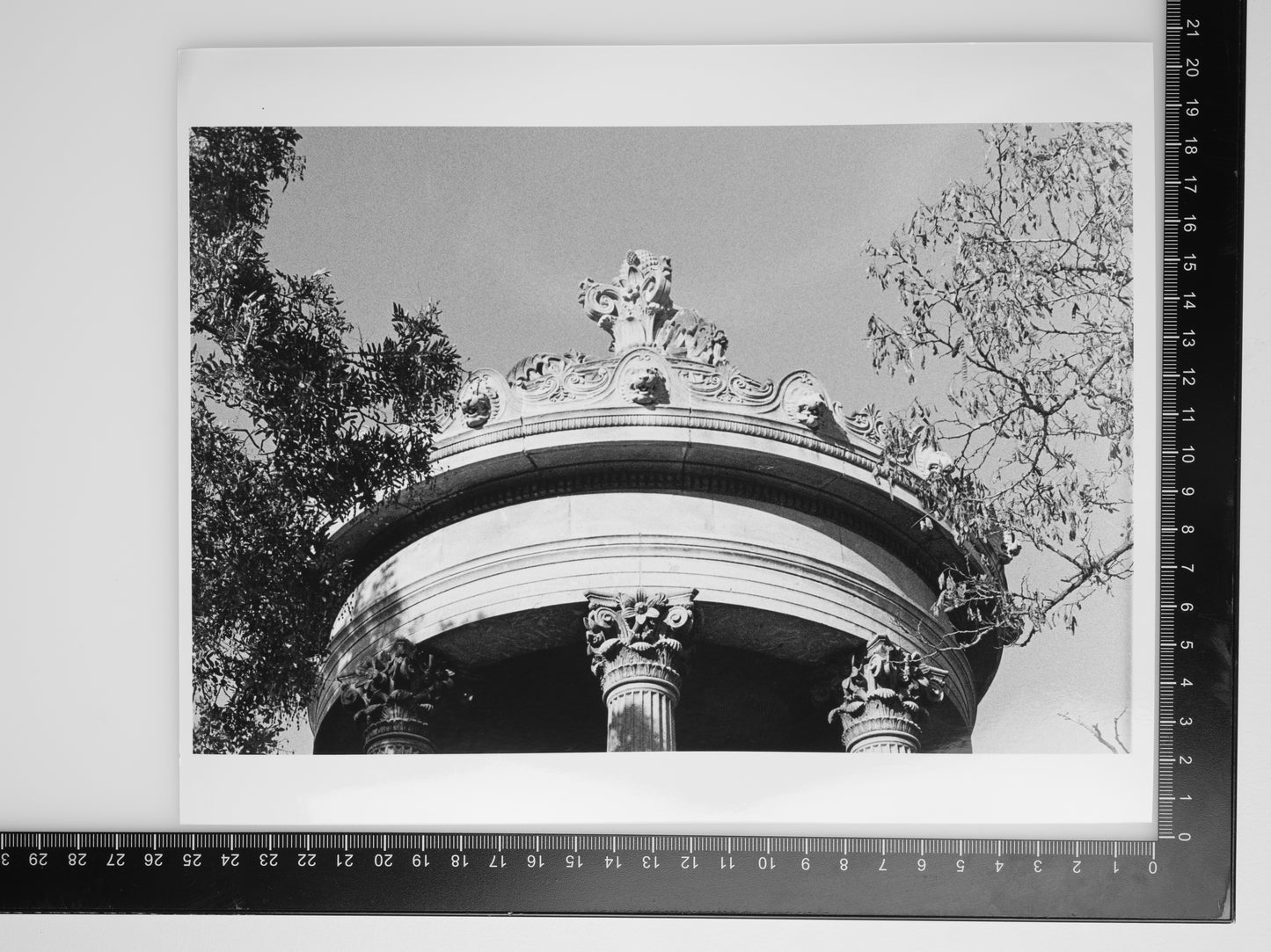 Architectural Detail in PARC DES BUTTES CHAUMONT 8x10 Silver Gelatin Print