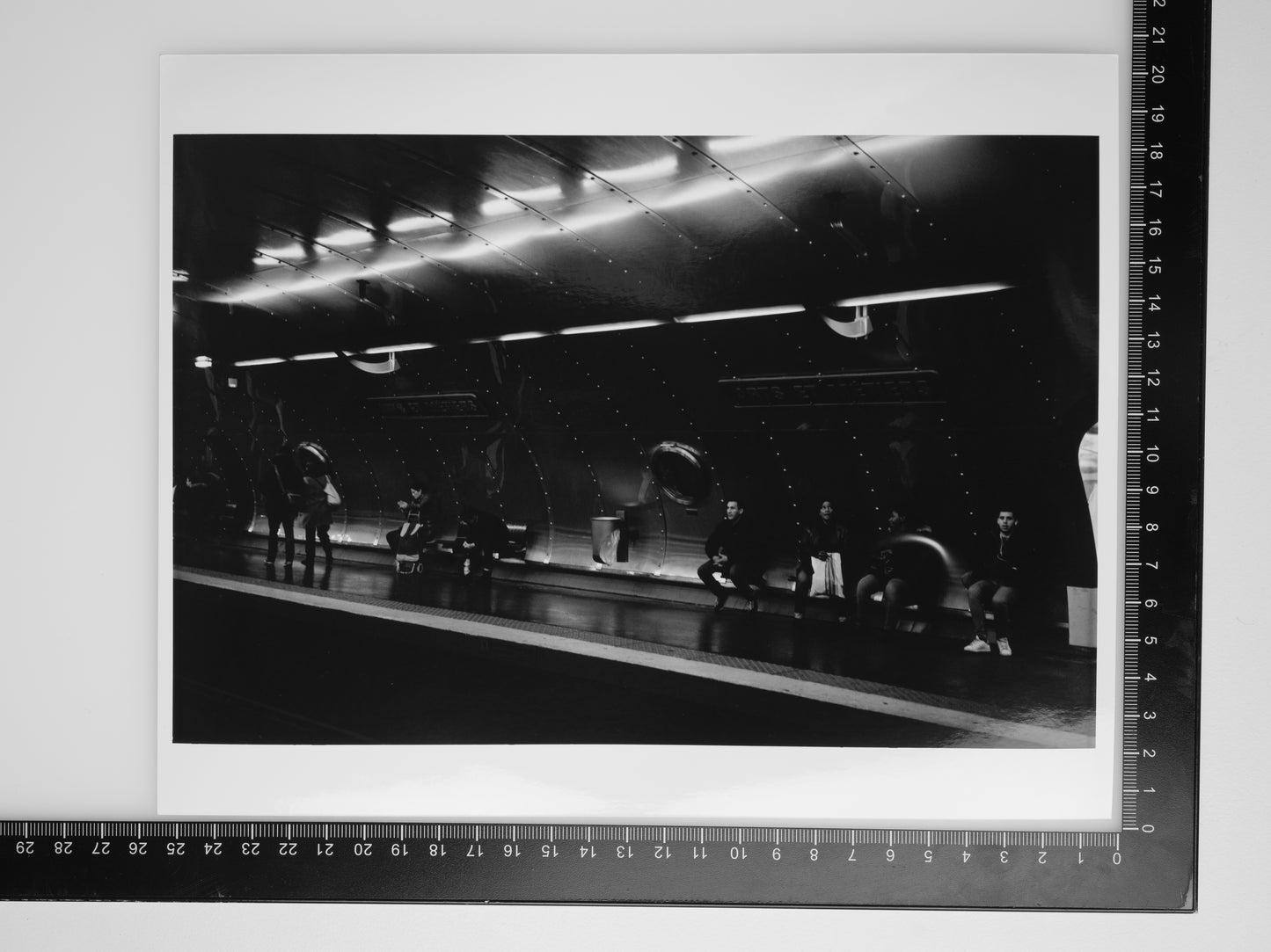 WAITING AT ARTS ET MÉTIERS 8X10 Silver Gelatin Print
