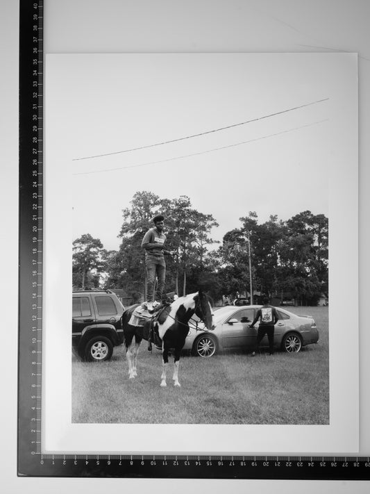 BREAK IN THE TRAIL RIDE 11X14 Silver Gelatin Print