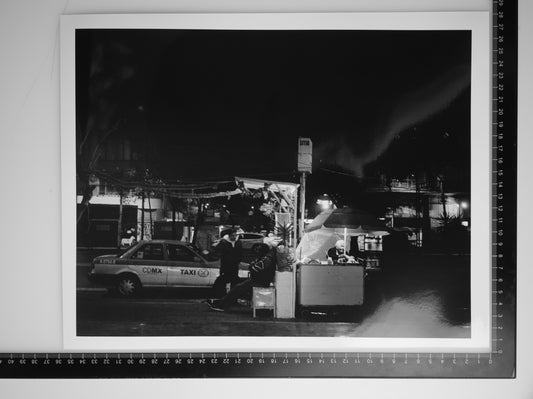 WOMAN SELLING ELOTES IN CDMX 11x14 Silver Gelatin Print
