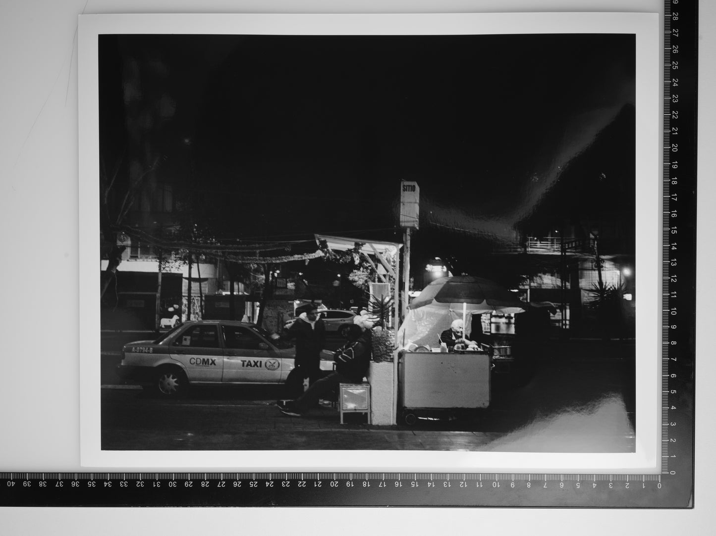 WOMAN SELLING ELOTES IN CDMX 11x14 Silver Gelatin Print