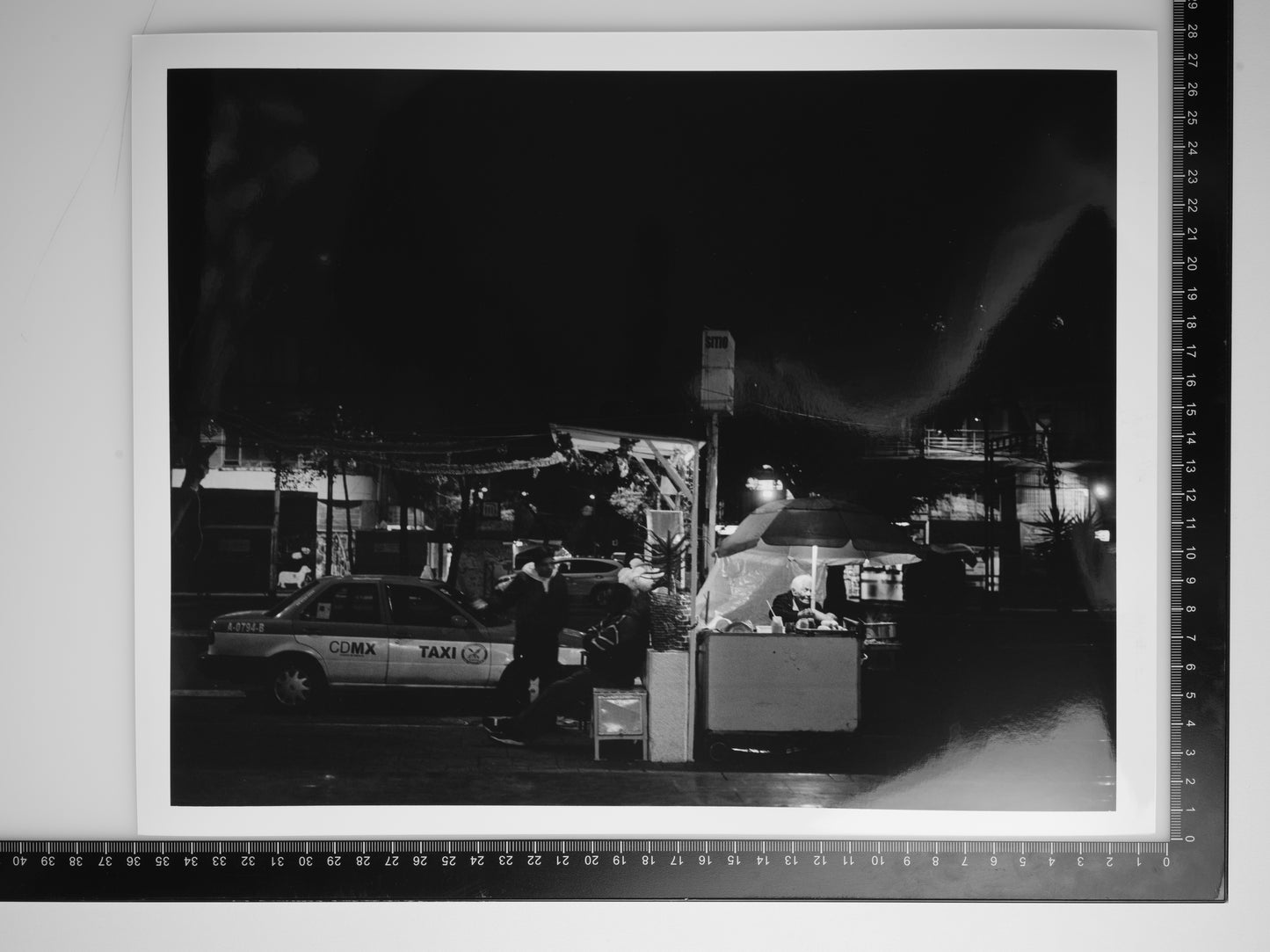 WOMAN SELLING ELOTES IN CDMX 11x14 Silver Gelatin Print