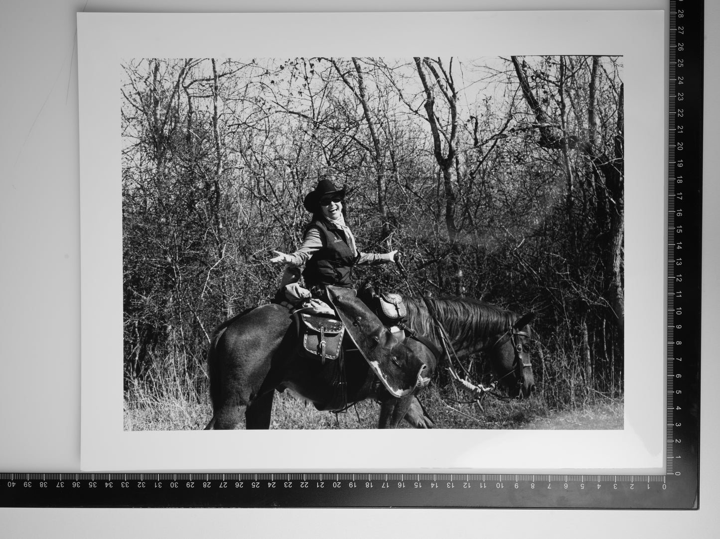 VALLEY LODGE TRAIL RIDE #2 11x14 Silver Gelatin Print