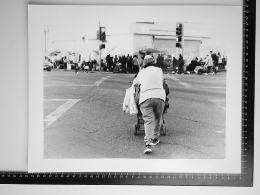 CROSSING AT MACARTHUR PARK 11x14 Silver Gelatin Print